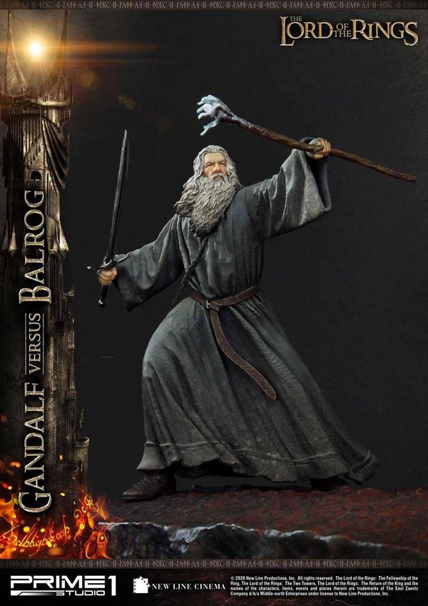 Herr der Ringe Statue Gandalf Vs. Balrog 79 cm