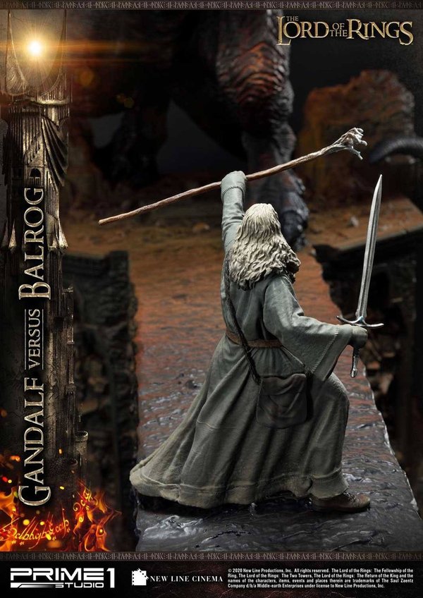 Herr der Ringe Statue Gandalf Vs. Balrog 79 cm