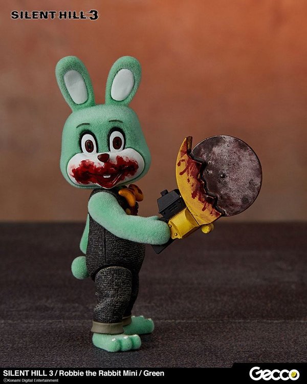 Silent Hill 3 Mini Actionfigur Robbie the Rabbit Green Version 10 cm