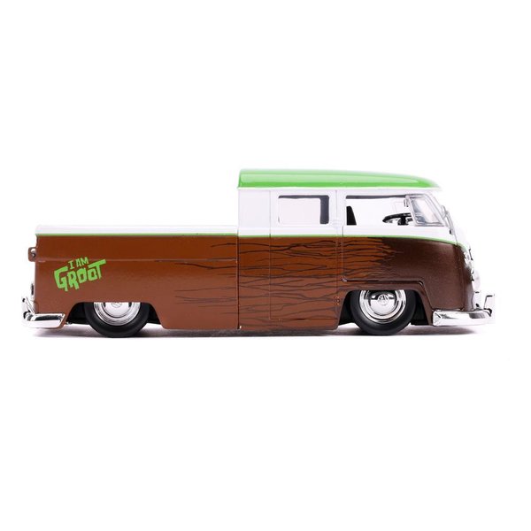 Guardians of the Galaxy Hollywood Rides Diecast Modell 1/24 1962 Volkswagen Bus mit Figur