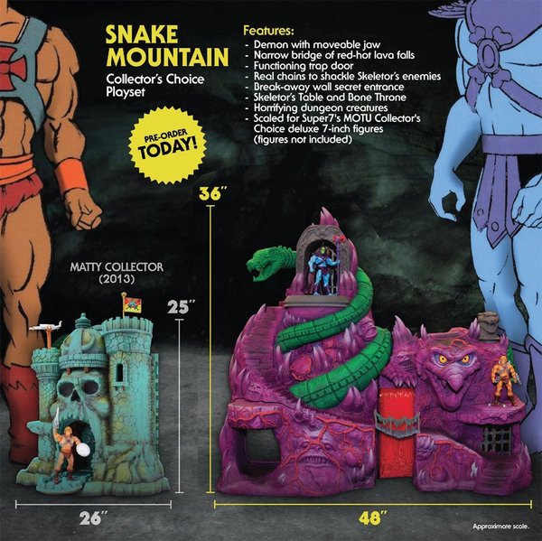 Masters of the Universe Collectors Choice Spielset Snake Mountain
