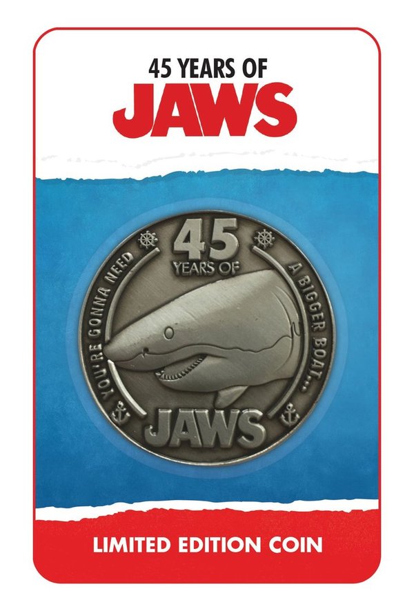 Der weiße Hai Sammelmünze 45th Anniversary Limited Edition