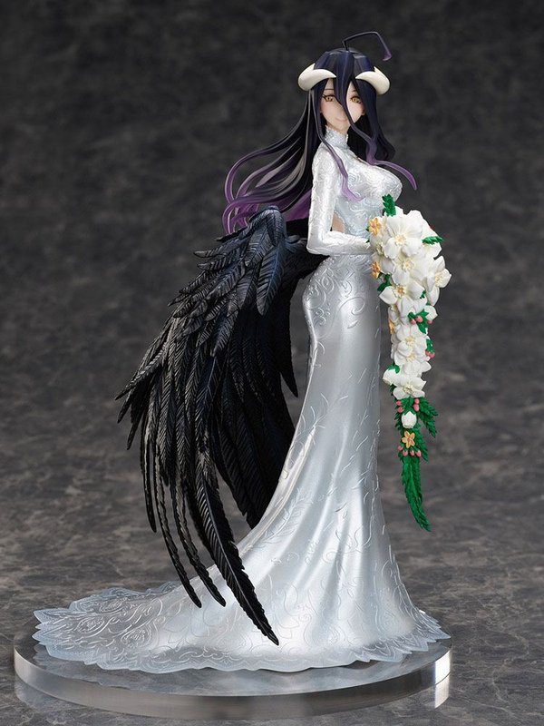 Overlord III PVC Statue 18 Albedo Wedding Dress Version 25 cm