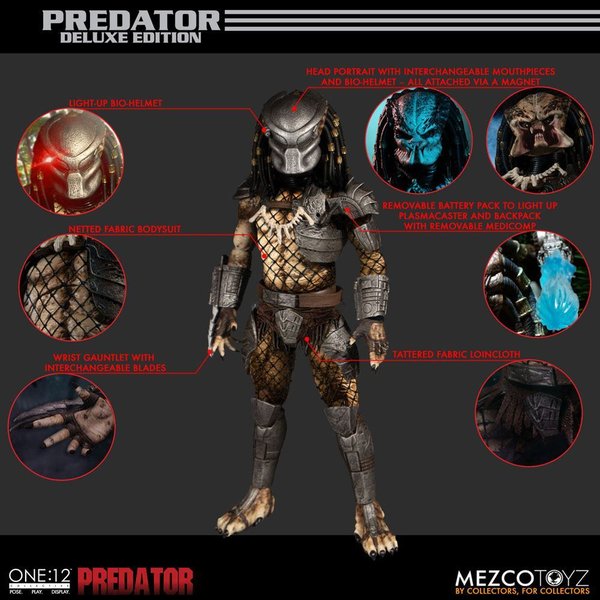 Predator Actionfigur 1/12 Predator Deluxe Edition 17 cm