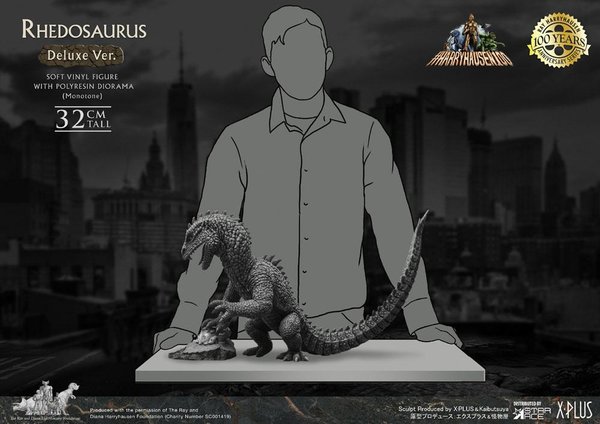Panik in New York Soft Vinyl Statue Ray Harryhausens Rhedosaurus Monotone Deluxe Ver. 32 cm