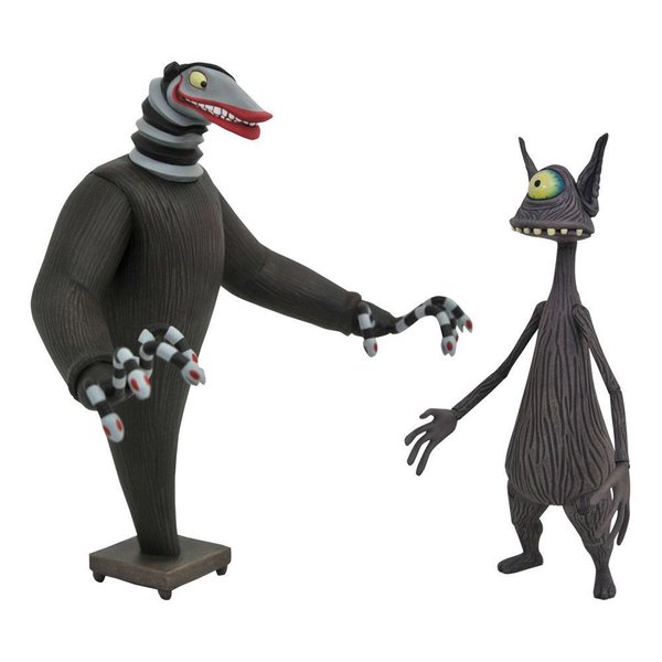 Nightmare before Christmas Actionfiguren 2er-Pack Creature under the Stairs & Cyclops 18 cm