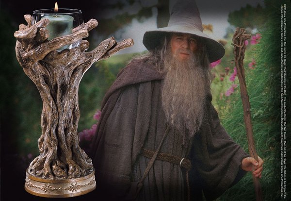 Herr der Ringe Kerzenständer Gandalf der Graue 23 cm