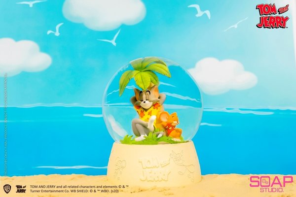 Tom and Jerry Tropical Oasis Schneekugel