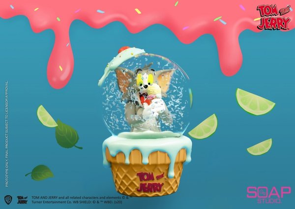 Tom and Jerry Ice Cream Tom  Schneekugel