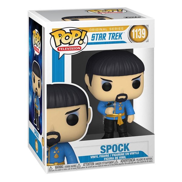 Star Trek The Original Series POP! TV Vinyl Figur Spock (Mirror Mirror Outfit) 9 cm
