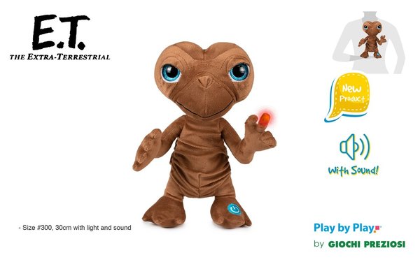 E.T. Plüschfigur mit Licht und Sound 25 cm