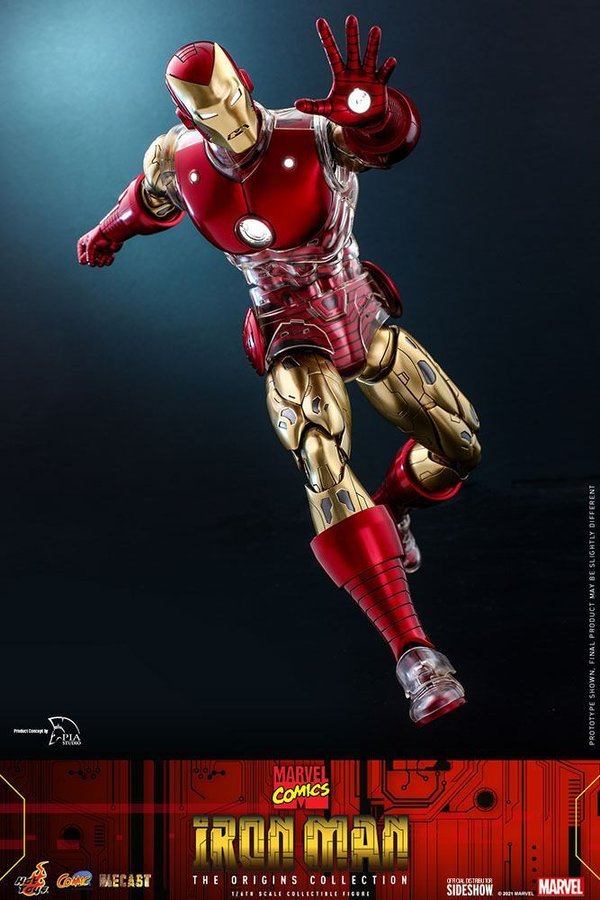 Marvel The Origins Collection Comic Masterpiece Actionfigur 1/6 Iron Man 33 cm