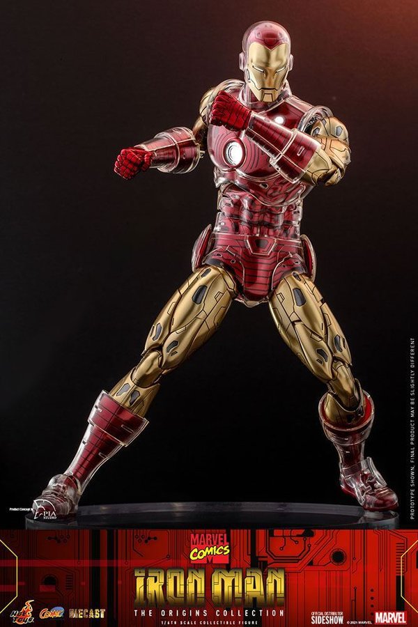 Marvel The Origins Collection Comic Masterpiece Actionfigur 1/6 Iron Man 33 cm