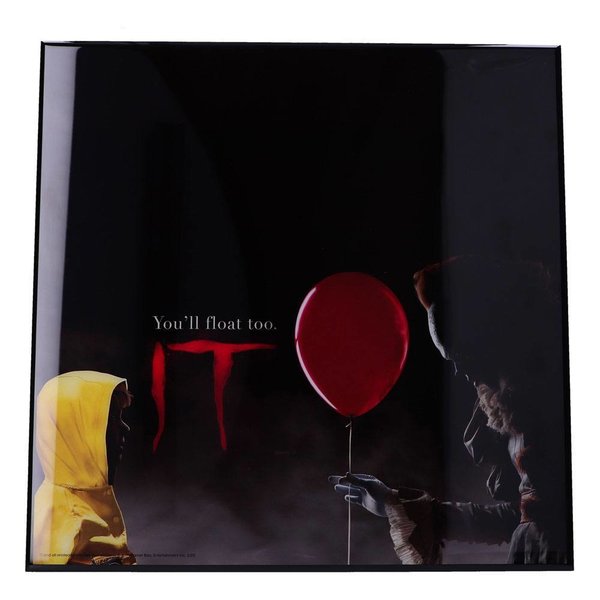 Stephen Kings Es Crystal Clear Picture Wanddekoration You'll Float Too 32 x 32 cm