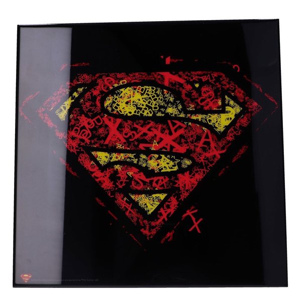 Superman Crystal Clear Picture Wanddekoration Superman 32 x 32 cm