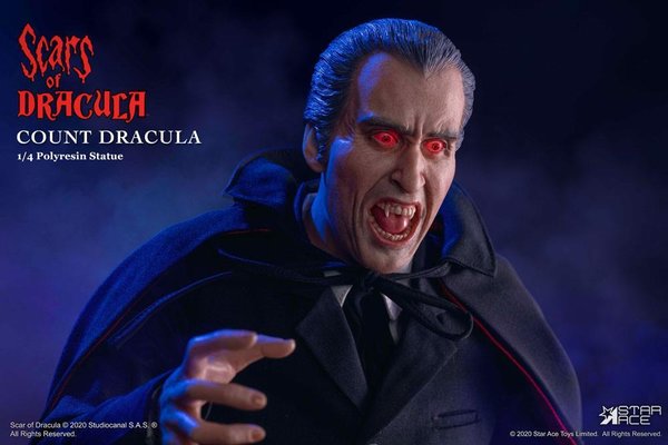 Dracula Nächte des Entsetzens Statue 1/4 Count Dracula 2.0 DX Version 53 cm