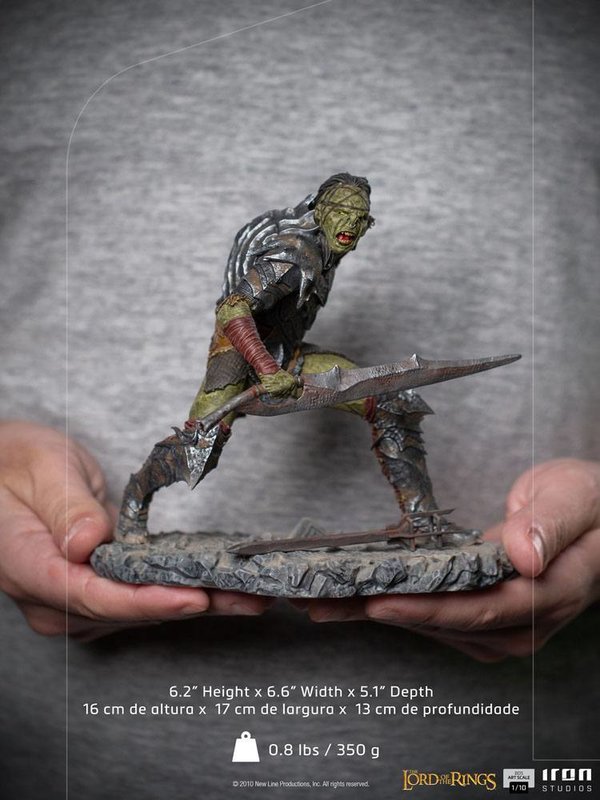 Herr der Ringe BDS Art Scale Statue 110 Swordsman Orc 16 cm