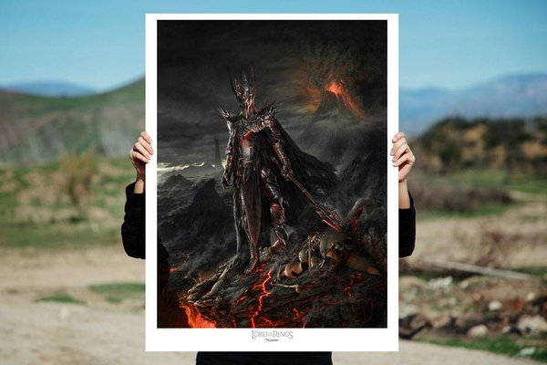 Herr der Ringe Kunstdruck Sauron Variant 61 x 81 cm