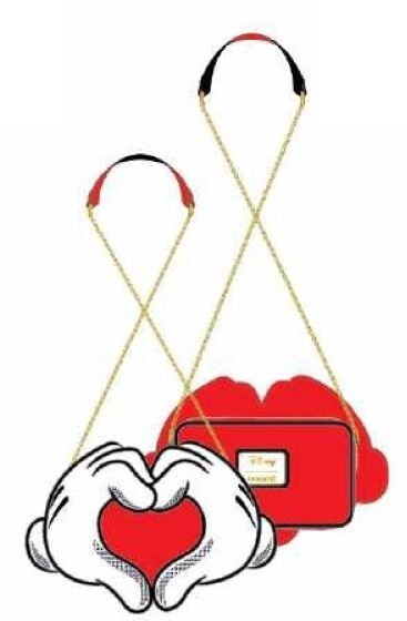 Disney Mickey Mouse  Heart Hands Crossbody Bag - Tasche - Umhängetasche
