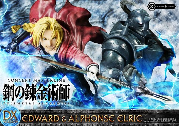 Fullmetal Alchemist Statue 1/6 Edward & Alphonse Elric Deluxe Version 56 cm