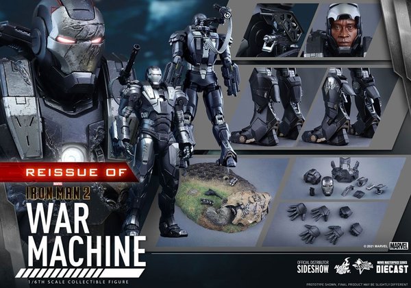 Iron Man 2 Movie Masterpiece Actionfigur 1/6 War Machine 32 cm