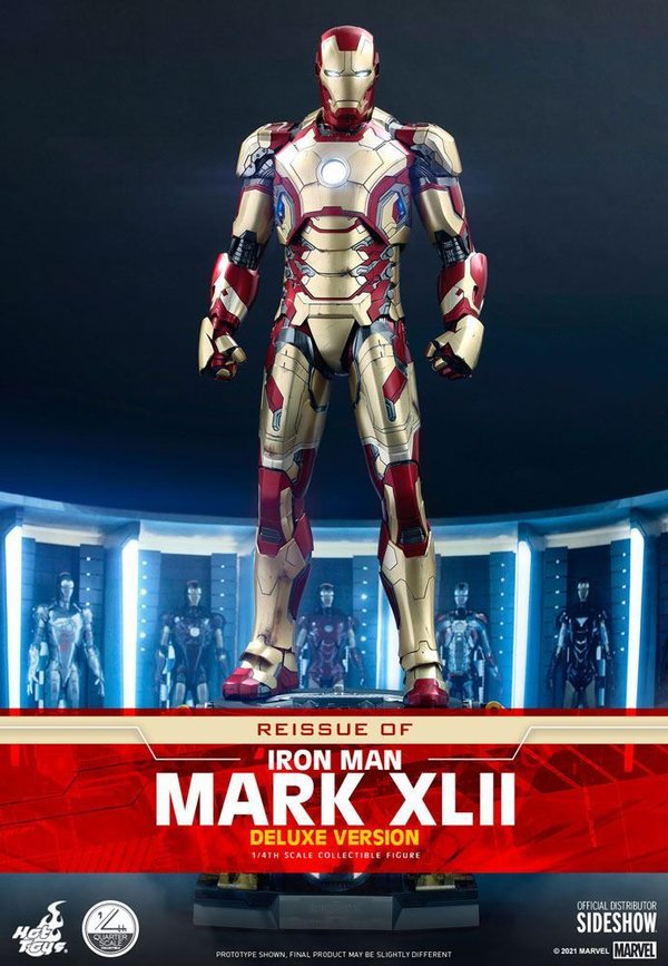 Iron Man 3 Actionfigur 1/4 Iron Man Mark XLII Deluxe Ver. 49 cm