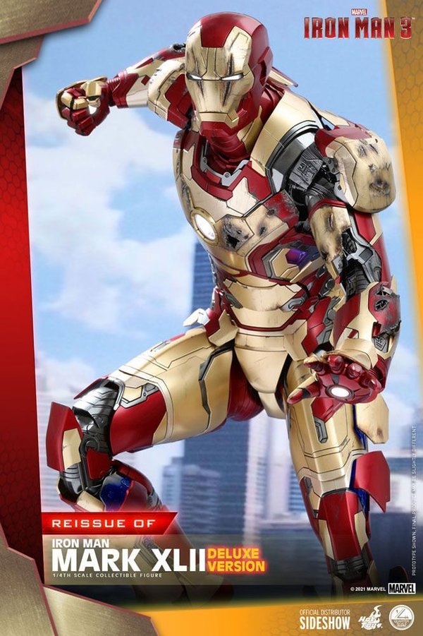 Iron Man 3 Actionfigur 1/4 Iron Man Mark XLII Deluxe Ver. 49 cm