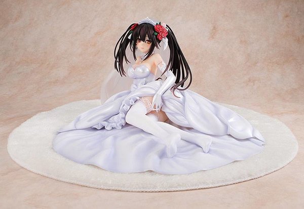 Date A Live PVC Statue 1/7 Light Novel Edition Kurumi Tokisaki Wedding Dress Ver. 13 cm
