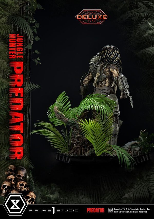 Predator Museum Masterline Statue 1/3 Jungle Hunter Predator Deluxe Bonus Version 90 cm
