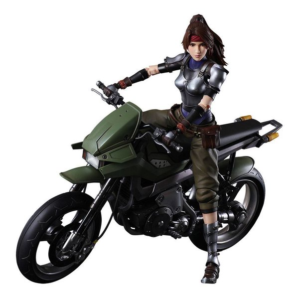 Final Fantasy VII Remake Play Arts Kai Actionfigur & Fahrzeug Jessie & Bike