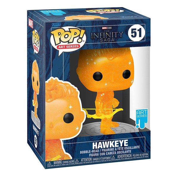Infinity Saga POP! Artist Series Vinyl Figur Hawkeye (Orange) 9 cm