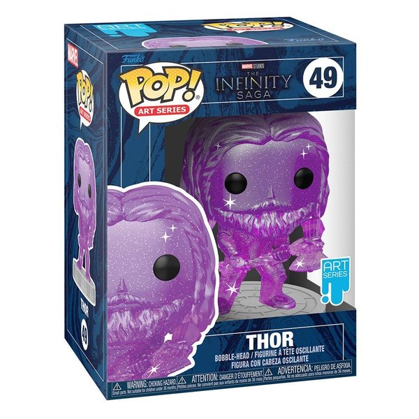 Infinity Saga POP! Artist Series Vinyl Figur Thor (Purple) 9 cm