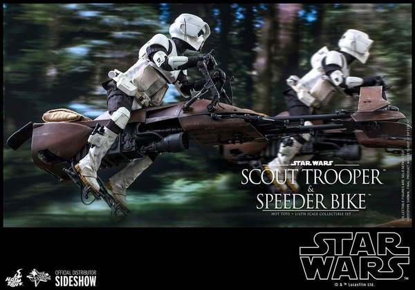 Star Wars Episode VI Actionfigur 1/6 Scout Trooper & Speeder Bike 30 cm