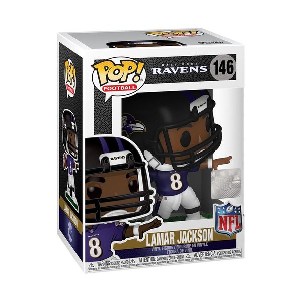NFL POP! Sports Vinyl Figur Lamar Jackson (Baltimore Ravens) 9 cm