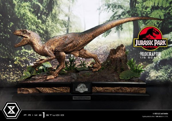 Jurassic Park Legacy Museum Collection Statue 1/6 Velociraptor Attack 38 cm