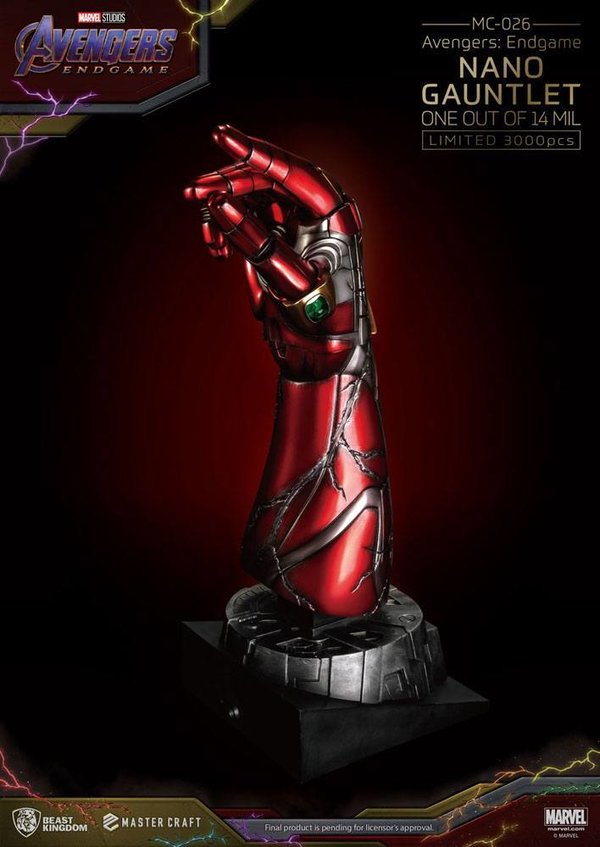 Avengers Endgame Master Craft Statue Nano Gauntlet 114000605 47 cm
