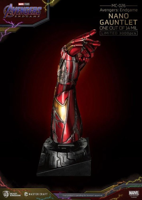 Avengers Endgame Master Craft Statue Nano Gauntlet 114000605 47 cm