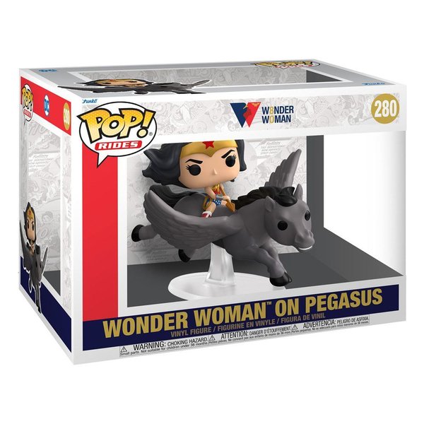 Wonder Woman POP! Rides Vinyl Figur Wonder Woman 80th on Pegasus 15 cm