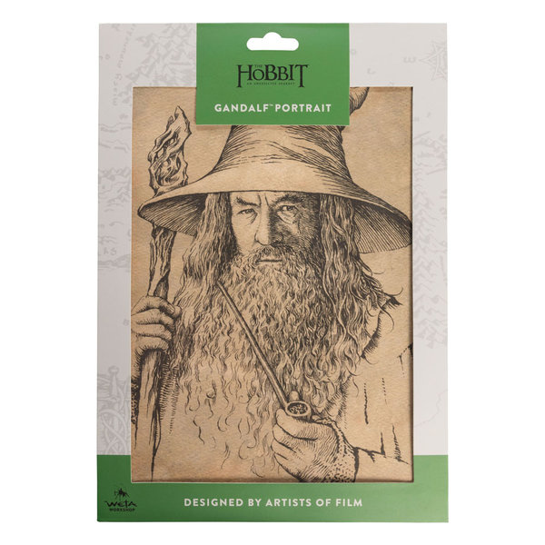 Der Hobbit Kunstdruck Portrait of Gandalf the Grey 21 x 28 cm