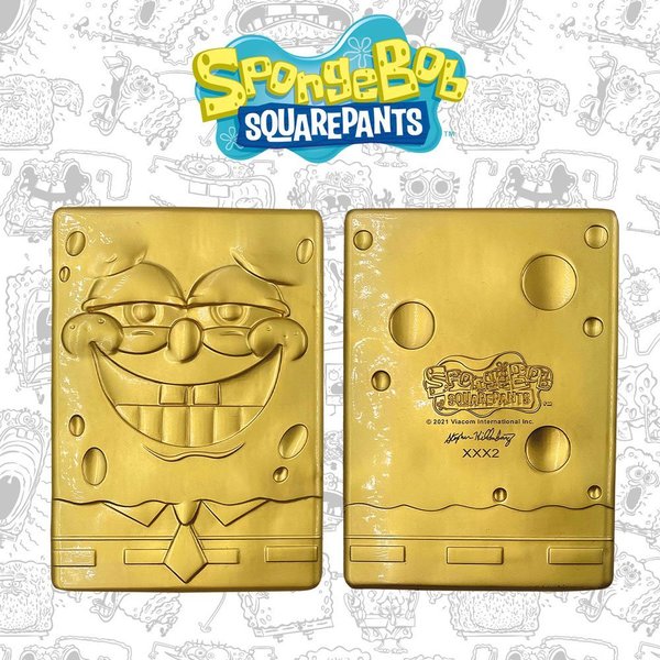 SpongeBob Schwammkopf Metallbarren Limited Edition (vergoldet)