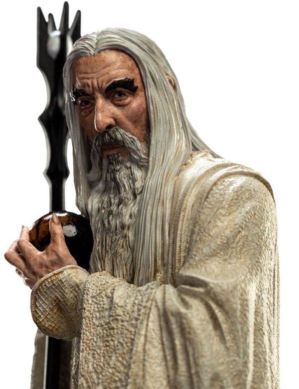 Herr der Ringe Statue Saruman der Weiße 19 cm
