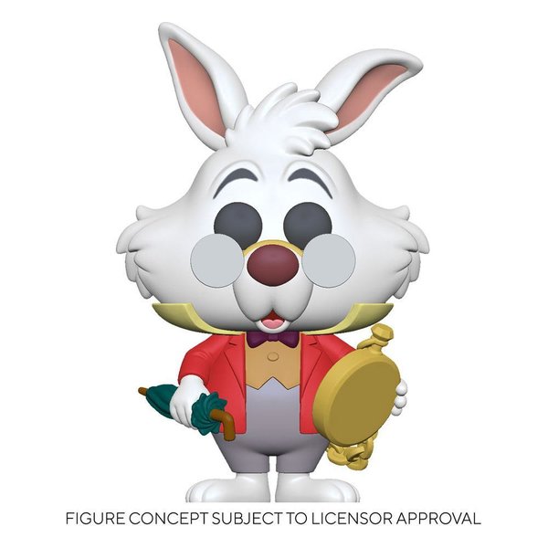 Alice im Wunderland POP! Disney Vinyl Figur White Rabbit wWatch 9 cm