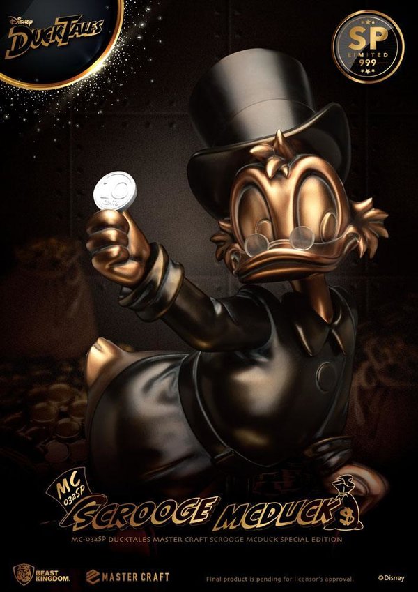 DuckTales Master Craft Statue Dagobert Duck Special Edition 39 cm