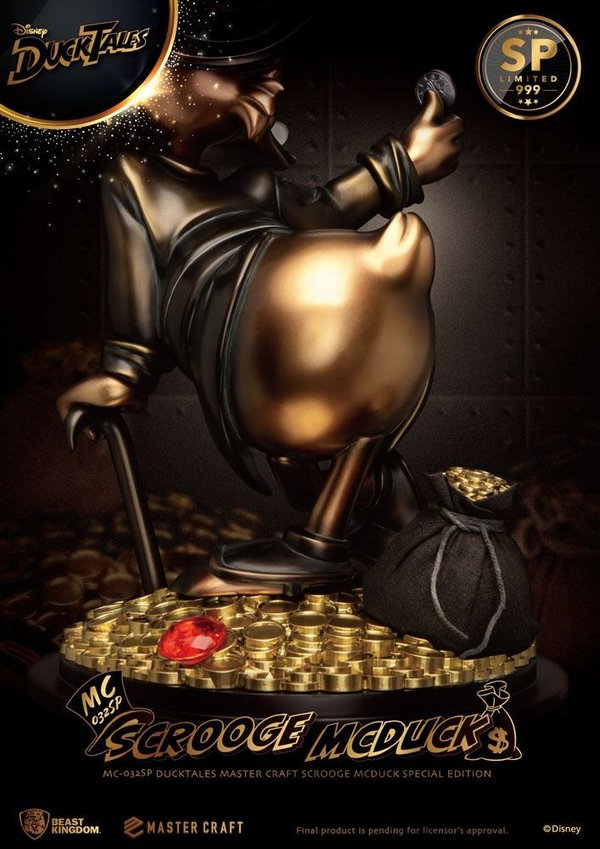 DuckTales Master Craft Statue Dagobert Duck Special Edition 39 cm