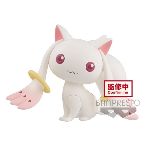 Puella Magi Madoka Magica 10th Anniversary Fluffy Puffy Minifigur Kyubey 7 cm