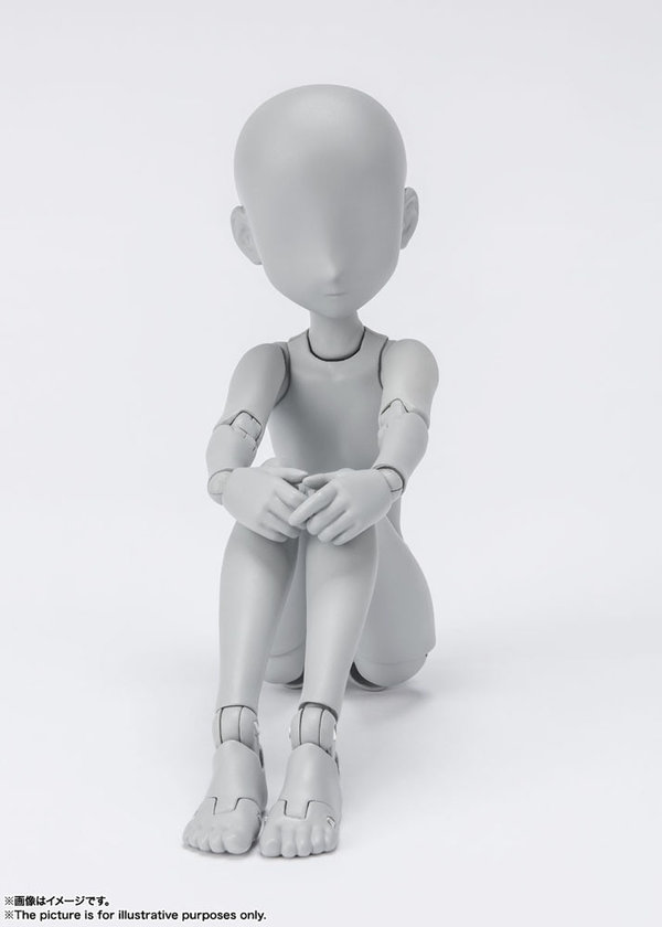 S.H. Figuarts Actionfigur Body Chan Ken Sugimori Edition DX Set (Gray Color Ver.) 13 cm