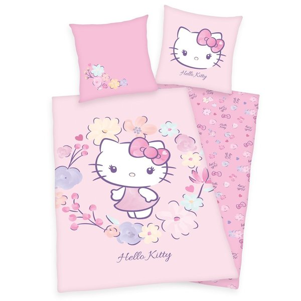 Hello Kitty Bettwäsche Hello Kitty 135 x 200 cm / 80 x 80 cm