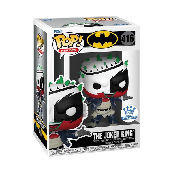 DC Comics POP! Heroes Vinyl Figur The Joker King Exclusive 9 cm