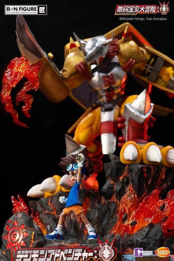 Digimon Taichi and WarGreymon Statue - Bandai Namco