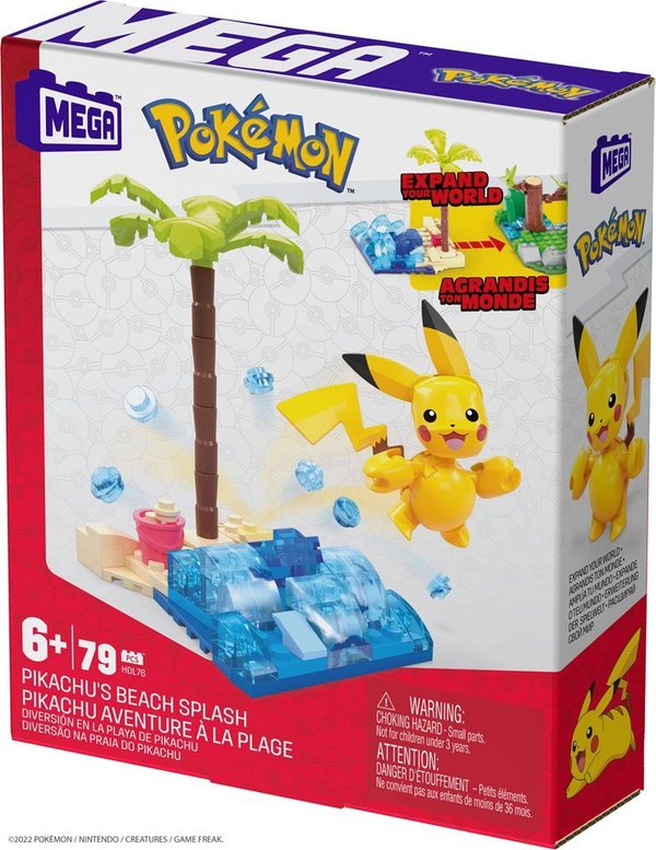Pokémon Mega Construx Bauset Pikachu's Beach Splash